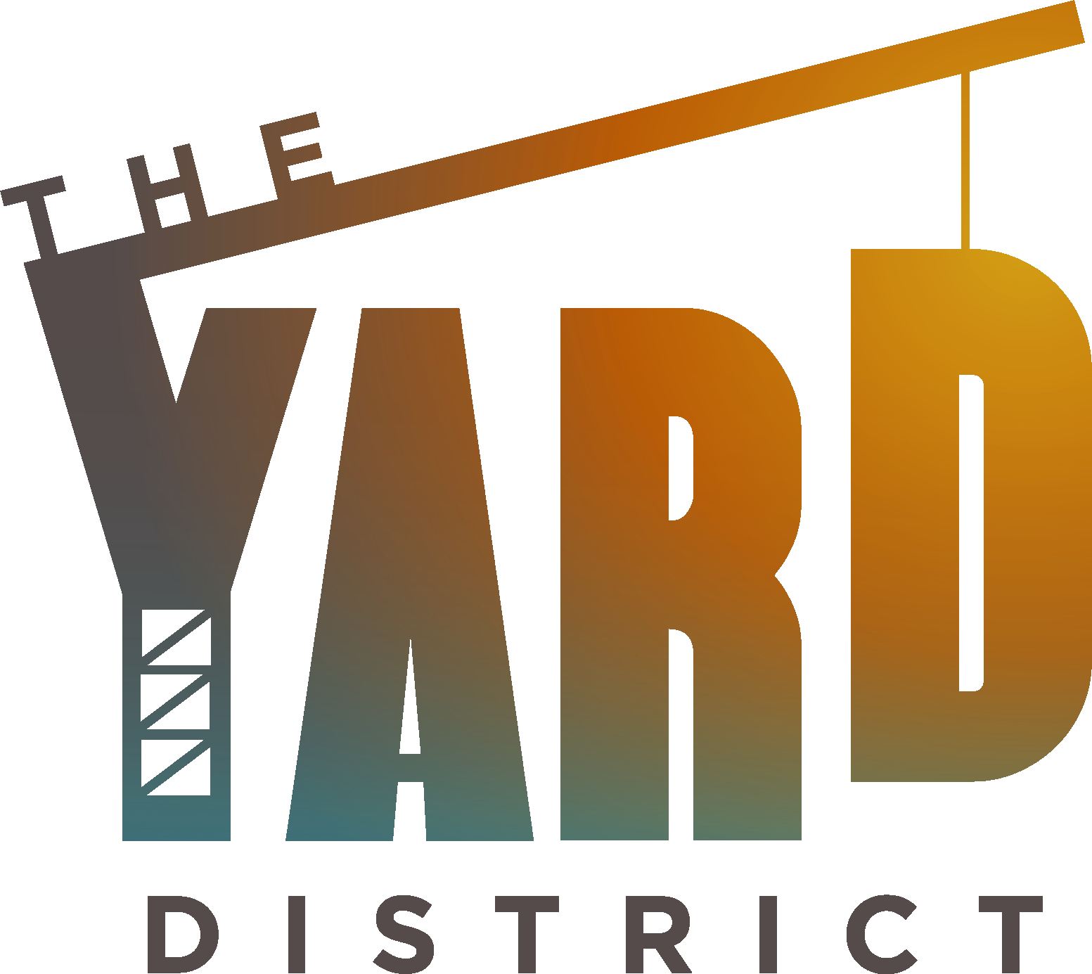 The Yard District sign